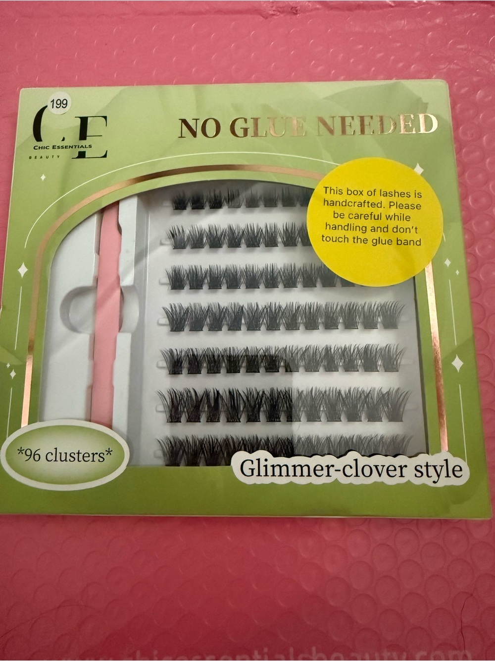 Essentials Glimmer-Clover Cluster Lashes - Black